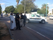 بالصور: إصابة طفيفة لطفلة بحادث دهس وسط مدينة الرملة